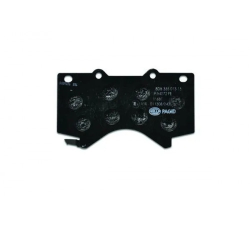 Комплект гальмівних накладок, дискове гальмо 8DB355013-151 HELLA PAGID