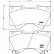 Комплект гальмівних накладок, дискове гальмо 8DB355013-151 HELLA PAGID