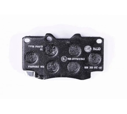 Комплект гальмівних накладок, дискове гальмо 8DB355013-481 HELLA PAGID