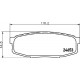 Комплект гальмівних накладок, дискове гальмо 8DB355013-771 HELLA PAGID