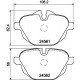 Комплект гальмівних накладок, дискове гальмо 8DB355013-921 HELLA PAGID