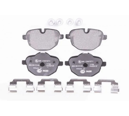 Комплект гальмівних накладок, дискове гальмо 8DB355013-921 HELLA PAGID