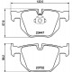Комплект гальмівних накладок, дискове гальмо 8DB355013-941 HELLA PAGID