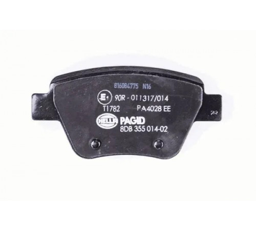 Комплект гальмівних накладок, дискове гальмо 8DB355014-021 HELLA PAGID