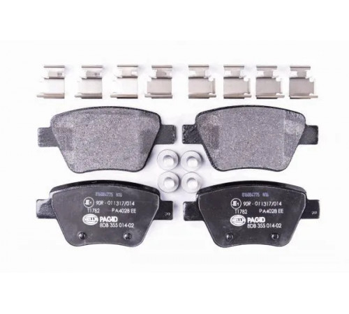 Комплект гальмівних накладок, дискове гальмо 8DB355014-021 HELLA PAGID