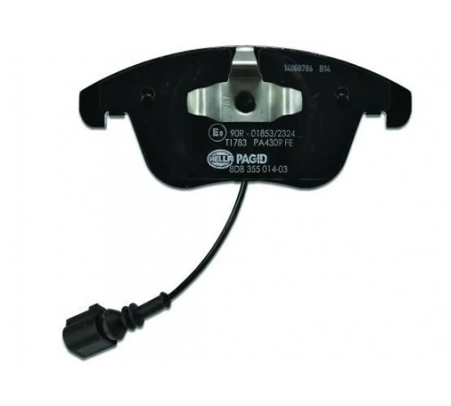 Комплект гальмівних накладок, дискове гальмо 8DB355014-031 HELLA PAGID