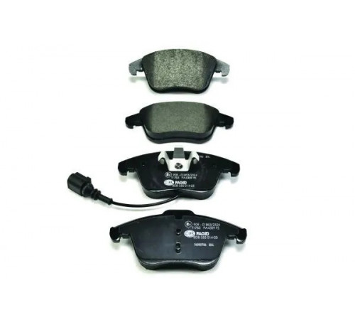 Комплект гальмівних накладок, дискове гальмо 8DB355014-031 HELLA PAGID