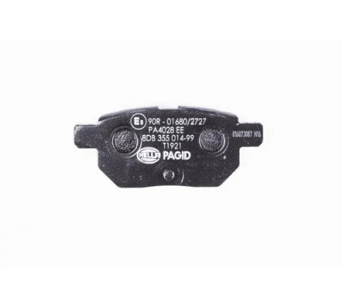 Комплект гальмівних накладок, дискове гальмо 8DB355014-991 HELLA PAGID