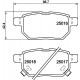 Комплект гальмівних накладок, дискове гальмо 8DB355014-991 HELLA PAGID