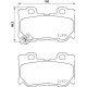 Комплект гальмівних накладок, дискове гальмо 8DB355015-421 HELLA PAGID