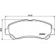 Комплект гальмівних накладок, дискове гальмо 8DB355015-911 HELLA PAGID