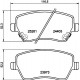 Комплект гальмівних накладок, дискове гальмо 8DB355015-981 HELLA PAGID