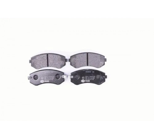 Комплект гальмівних накладок, дискове гальмо 8DB355017-201 HELLA PAGID
