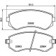 Комплект гальмівних накладок, дискове гальмо 8DB355017-201 HELLA PAGID