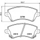 Комплект гальмівних накладок, дискове гальмо 8DB355017-241 HELLA PAGID