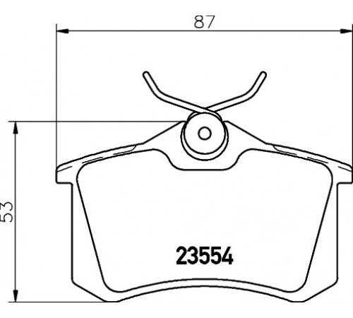 Комплект гальмівних накладок, дискове гальмо 8DB355018-111 HELLA PAGID