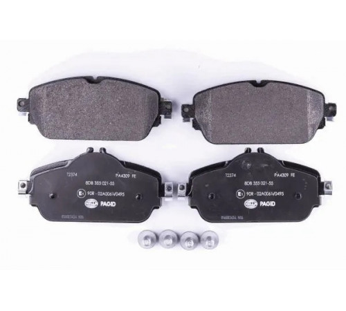 Комплект гальмівних накладок, дискове гальмо 8DB355021-551 HELLA PAGID