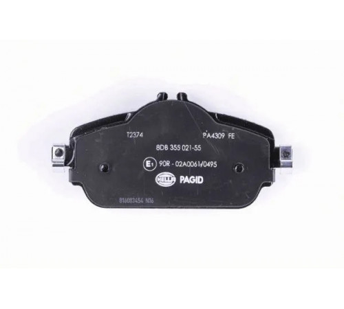 Комплект гальмівних накладок, дискове гальмо 8DB355021-551 HELLA PAGID