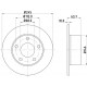 Гальмівний диск 8DD355102-801 HELLA PAGID