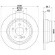 Гальмівний диск 8DD355108-841 HELLA PAGID
