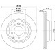 Гальмівний диск 8DD355109-821 HELLA PAGID
