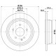 Гальмівний диск 8DD355110-091 HELLA PAGID
