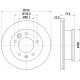 Гальмівний диск 8DD355111-001 HELLA PAGID