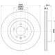 Гальмівний диск 8DD355111-481 HELLA PAGID