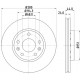 Гальмівний диск 8DD355116-151 HELLA PAGID