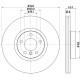 Гальмівний диск 8DD355117-741 HELLA PAGID