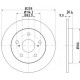 Гальмівний диск 8DD355118-981 HELLA PAGID