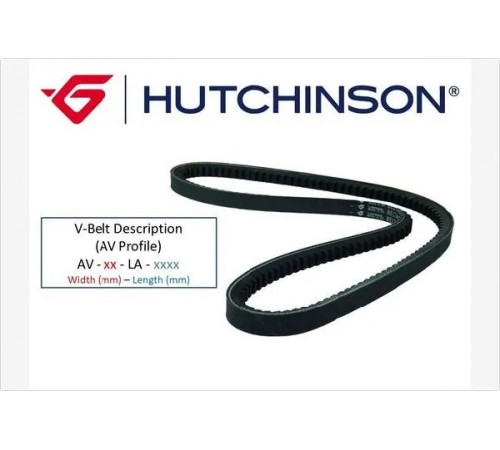 Клиновий ремінь AV 13 LA 850 HUTCHINSON