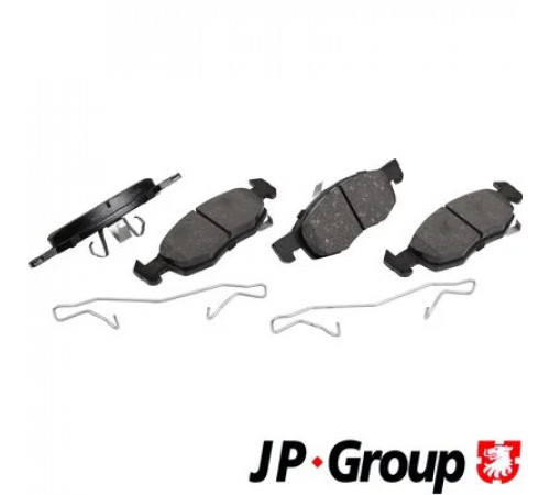 Комплект гальмівних накладок, дискове гальмо 1263607710 JP GROUP