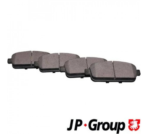 Комплект гальмівних накладок, дискове гальмо 1263701510 JP GROUP