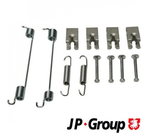Комплект приладдя, гальмівна колодка 1264003510 JP GROUP