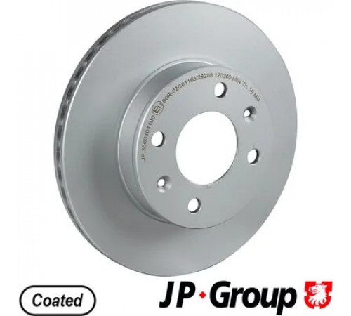 Гальмівний диск 3563101100 JP GROUP