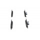 Комплект гальмівних накладок, дискове гальмо KBP-2036 KAVO PARTS