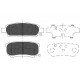 Комплект гальмівних накладок, дискове гальмо KBP-5518 KAVO PARTS