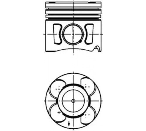 Поршень 41289620 KOLBENSCHMIDT