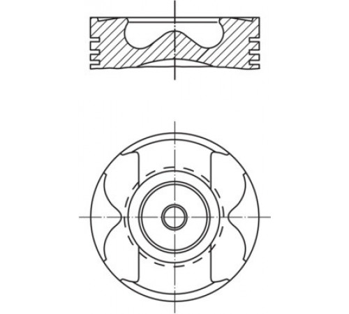 Поршень 001 PI 00177 001 MAHLE