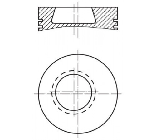 Поршень 002 80 00 MAHLE