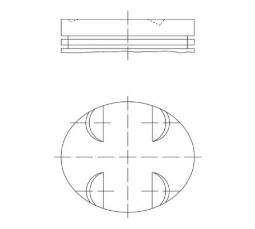 Поршень 005 24 00 MAHLE