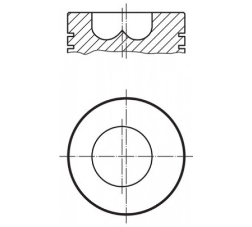 Поршень 009 89 01 MAHLE