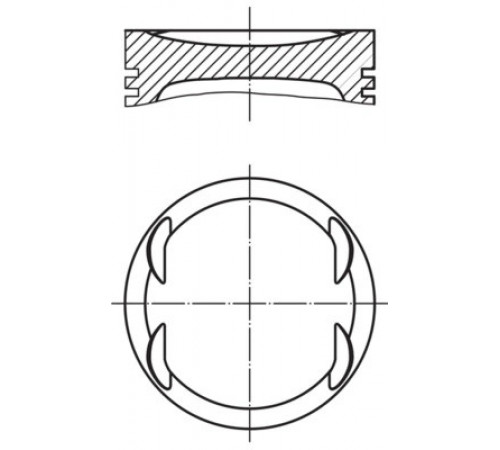Поршень 011 69 00 MAHLE