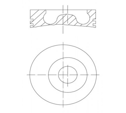 Поршень 016 02 00 MAHLE