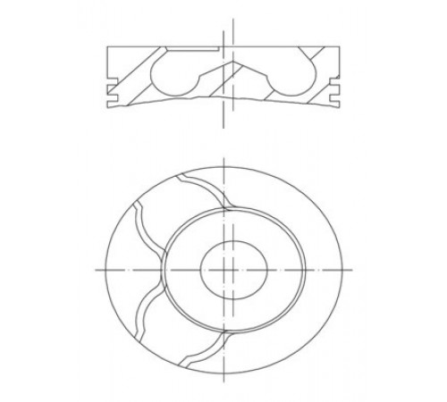 Поршень 021 58 02 MAHLE