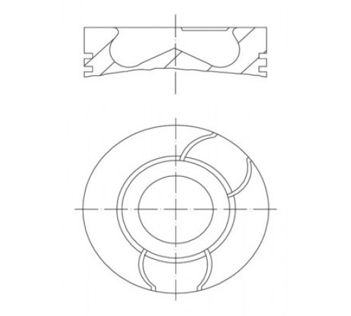 Поршень 021 PI 00123 000 MAHLE
