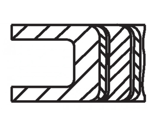 Комплект поршневих кілець 021 RS 00119 0N2 MAHLE