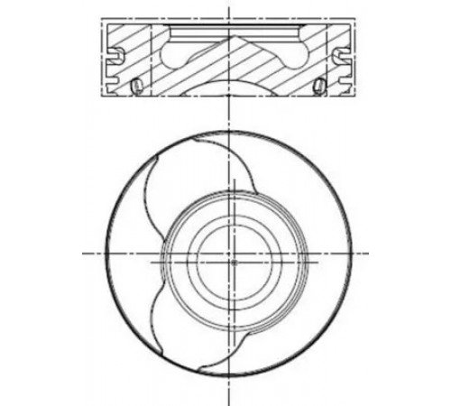Поршень 022 01 00 MAHLE