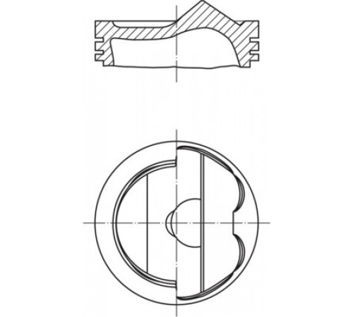 Поршень 028 PI 00124 000 MAHLE
